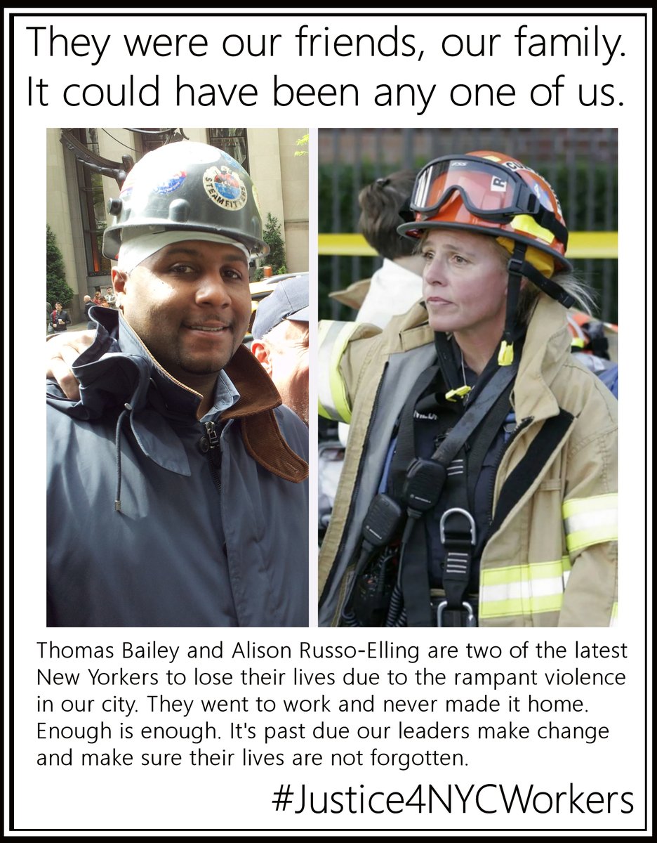 No one should get murdered getting lunch or going home after the work day is over. 
#Justice4NYCWorkers