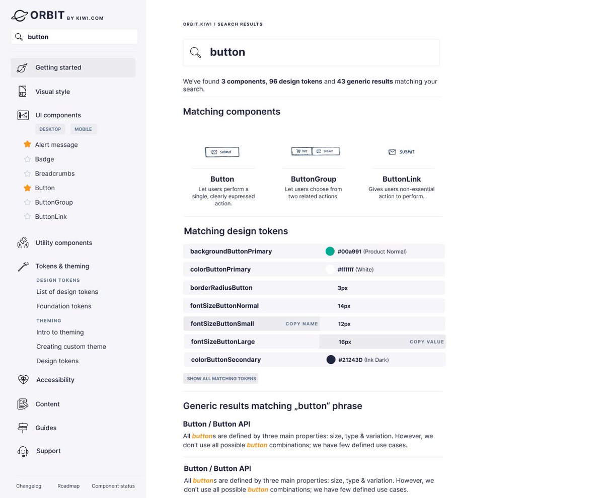Looking at Polaris' search brings back some memories from my work on <a href="/OrbitKiwi/">Orbit by Kiwi.com</a> – this is one of the docs versions that never got implemented/released fully.

Fun fact: Old Orbit docs was running on WordPress. With lots of automation fetching the data from external sources.