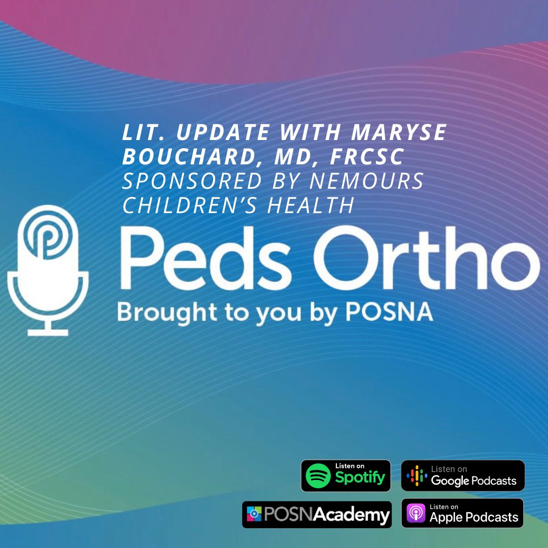 POSNA (@posna_org) on Twitter photo 🎙NEW! <a href="/dr_mbouchard/">Maryse Bouchard</a> honors the show with her presence to talk about #foot & #ankle & #limbdeformity & other areas. Thanks to our sponsor, Nemours Children's Health. Listen Now: bit.ly/3UZ3Avb
#posna #pediatricorthopaedics #newepisode 🎙NEW! <a href="/dr_mbouchard/">Maryse Bouchard</a> honors the show with her presence to talk about #foot & #ankle & #limbdeformity & other areas. Thanks to our sponsor, Nemours Children's Health. Listen Now: bit.ly/3UZ3Avb
#posna #pediatricorthopaedics #newepisode