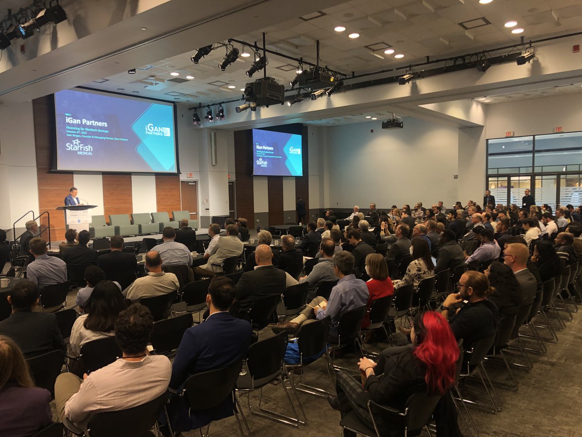 StarFishMedical's tweet photo. Packed house at @MaRSDD for Sam Ifergan, Founder at iGan Partners, speaking on “Financing for Medtech Startups” Discussion on iGan's investment thesis around decentralization in healthcare, AI, and Aging in Place.

#StarFishPlaybook2022 https://t.co/ndLbnXzZD3