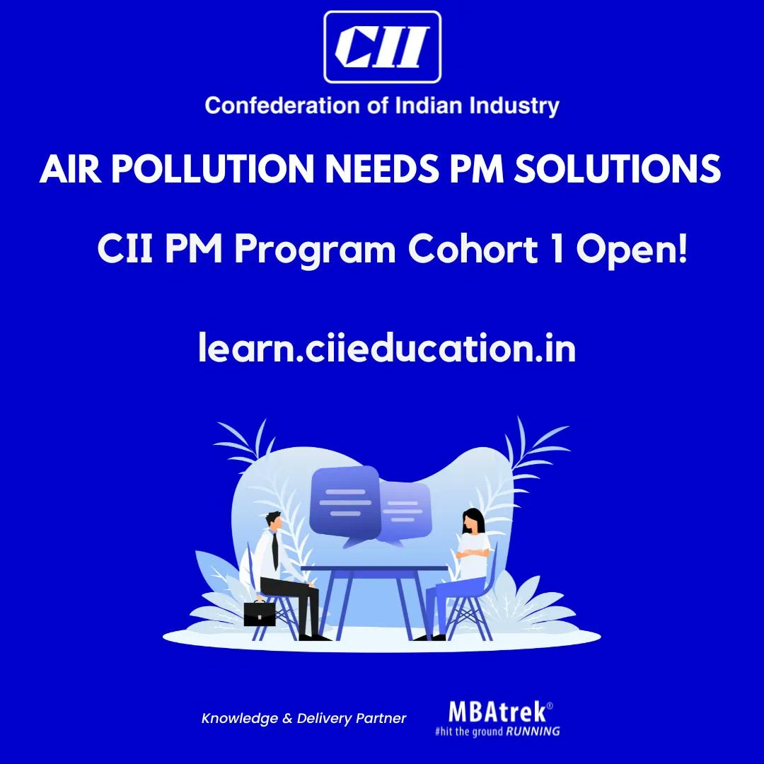 MBAtrekIndia's tweet photo. #stubbleburning challenge needs Product Managers to provide tech solutions for transport and processing of crop residue to mitigate #AirPollution 

Your PM journey➡️https://t.co/OB539jgU2v  

#productmanager #cii #prodmgmt #mbatrek

@CIIFoundation @cii4education @FollowCII https://t.co/2EIvS9CZDK