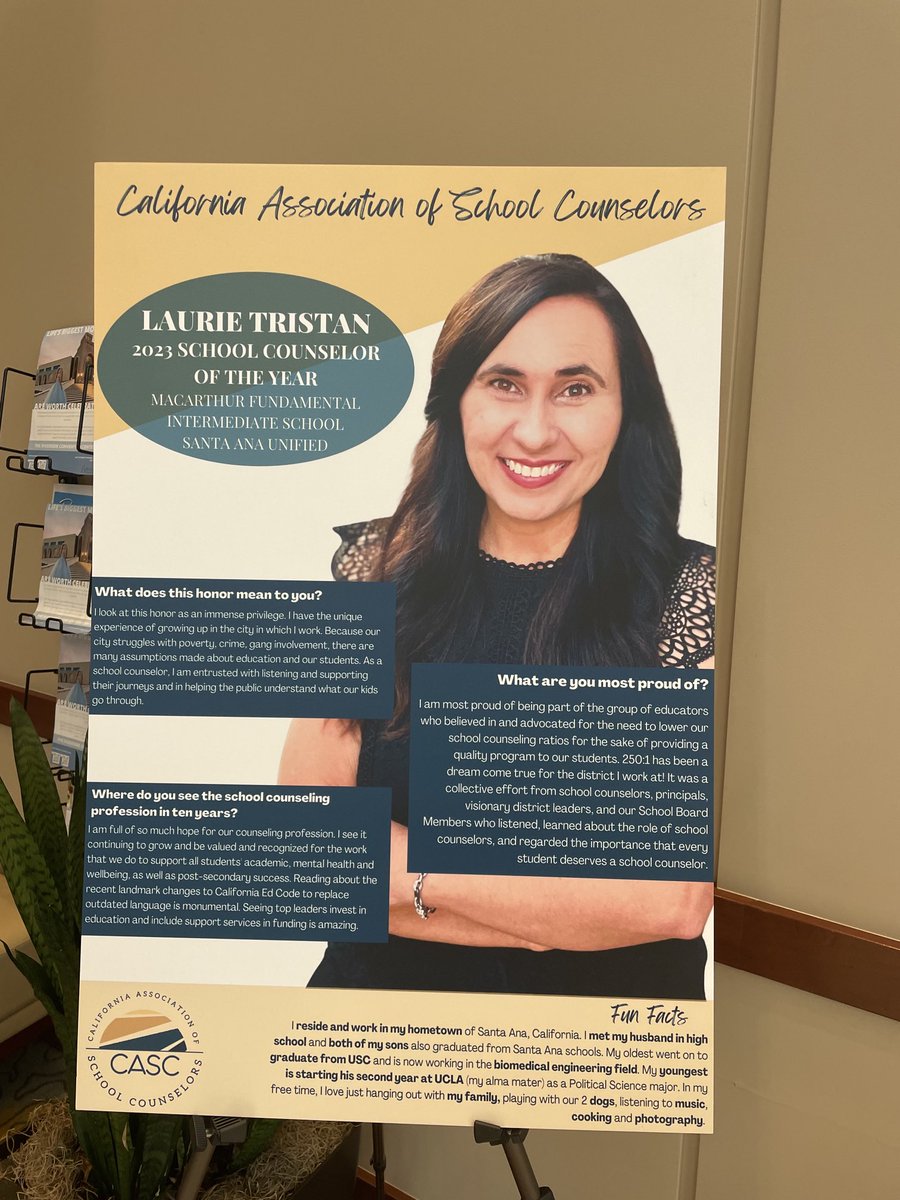 JodiTraversaro's tweet photo. Congrats to California’s School Counselor of the Year - Laurie Tristan @MyCASC #SantaAna #casc22 https://t.co/R4gxeuaKnW