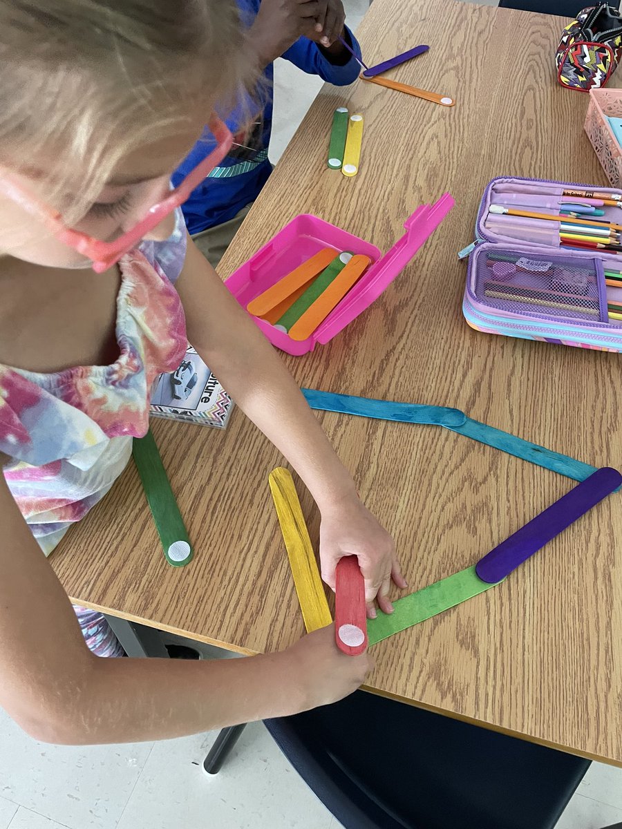 Today we enjoyed exploring our stem boxes. Love seeing all the creativity!