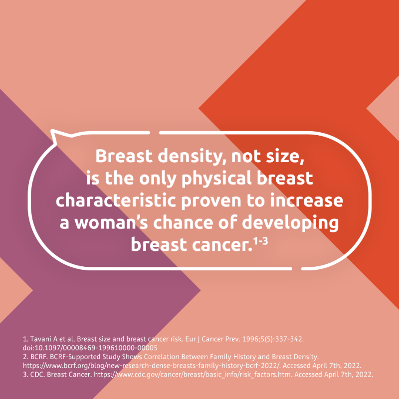 BayerPharma's tweet photo. Wondering if breast size impacts your breast cancer risk? Discover the truth behind common breast cancer myths.

Check out facts about #BreastCancer and its diagnosis.

#BreastCancerAwarenessMonth
