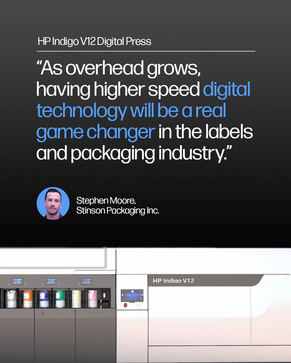 The #HP Indigo V12 Digital Press was at the <a href="/Labelexpo/">Labelexpo</a> and this is what attendees had to say about it. You can now experience the tech and productivity of the fastest digital press in the market for yourself by registering here: bit.ly/3ynmYIl