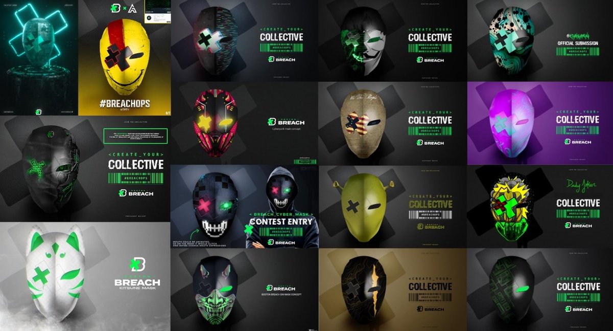 M80Boston's tweet photo. Here are the Top 16 #BreachOps Masks! Stay tuned, our content creators and players will be voting on who makes the Top 8 π https://t.co/yobp88iiQj