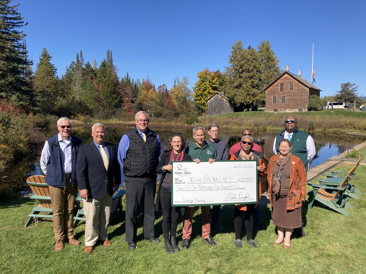 Parks & Trails NY (@ptny) on Twitter photo Thank you to <a href="/SenatorDanStec/">Senator Dan Stec</a> and <a href="/mjsimpson22/">Matt Simpson</a> for joining PTNY and our Friends at #JohnBrownFarm yesterday to celebrate the recent Park and Trail Partnership Grant awardee. <a href="/JohnBrownLives/">John Brown Lives</a> received $26,500 to embark on a strategic planning process. Congratulations! Thank you to <a href="/SenatorDanStec/">Senator Dan Stec</a> and <a href="/mjsimpson22/">Matt Simpson</a> for joining PTNY and our Friends at #JohnBrownFarm yesterday to celebrate the recent Park and Trail Partnership Grant awardee. <a href="/JohnBrownLives/">John Brown Lives</a> received $26,500 to embark on a strategic planning process. Congratulations!
