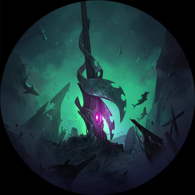 The Darkin "Steer clear, steer clear, of the strait of Daray,Where the waters whisper and the winds betray,Where sea beast and bird so seldom foray,For fear o' the darkness deep 'neath the strait of Daray."- Bilgewater rhyme 