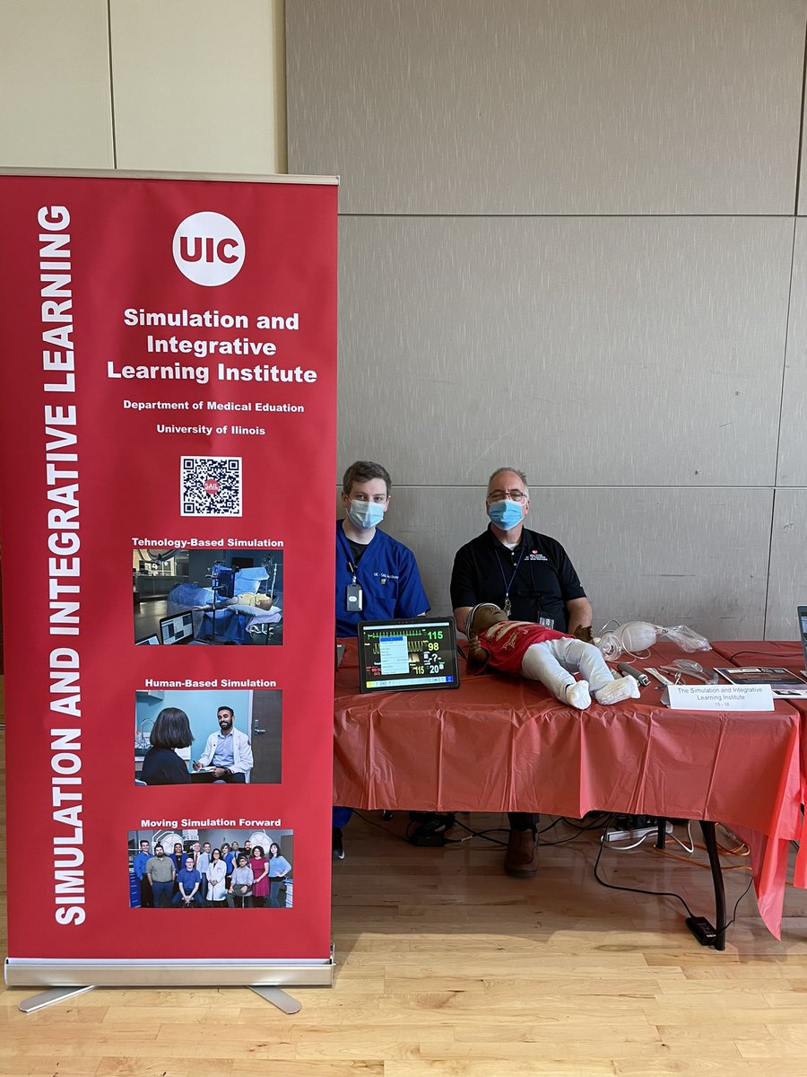 UIC_Simulation's tweet image. Stop by our table at the UIC Employee Expo at the Student Center East and let’s talk “Simulation!” Did you know SAIL offers @American_Heart Association Certifications such as BLS, ACLS and PALS? @uicdme @uiccom @thisisUIC @cpark_stories