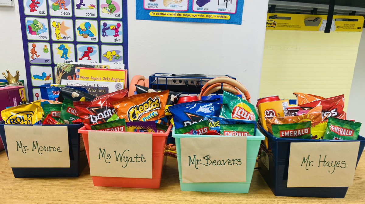 HarrisLovesKids's tweet photo. Thank You! We Appreciate All That You Do! #CustodianAppreciationWeek #OakleyTigers #2ndGreatTeam #SnackAttack @msuchengoddy @APJordan12 @Tiffany_Felker @OakleyTigers @thomasneverstop https://t.co/ZNbBT9yX87