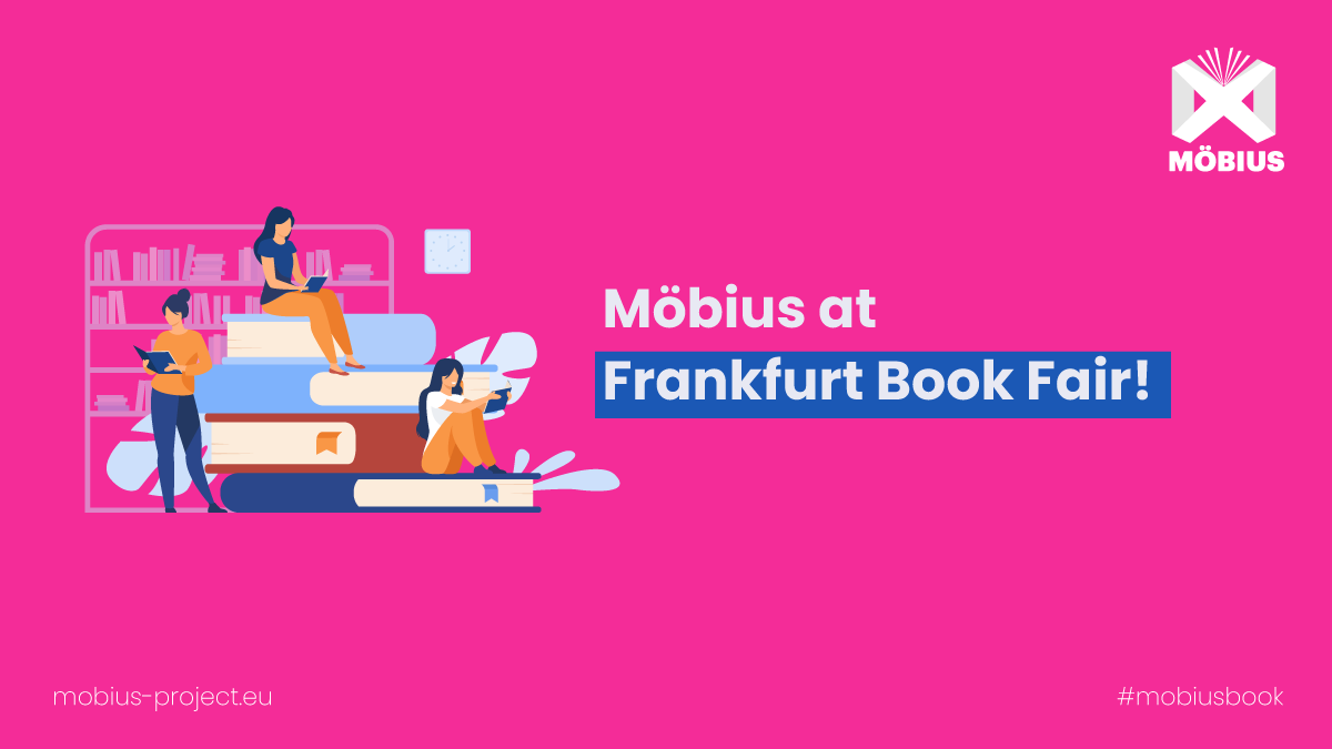 mobius_europe's tweet photo. 📚 Attending the Frankfurt @Book_Fair?
👥 We'll be at the Collective Stand of Innovation & EU Projects HALL 4.0 H77, H79, H83 with @ShiftingContent, @aldusnet, #STARTSPrize & Creative Shift.
👋 Meet us to discover the #Mobiusbook experience 👉 https://t.co/Cqyk97T4cs
#fbm22 https://t.co/CanOEqZrqJ