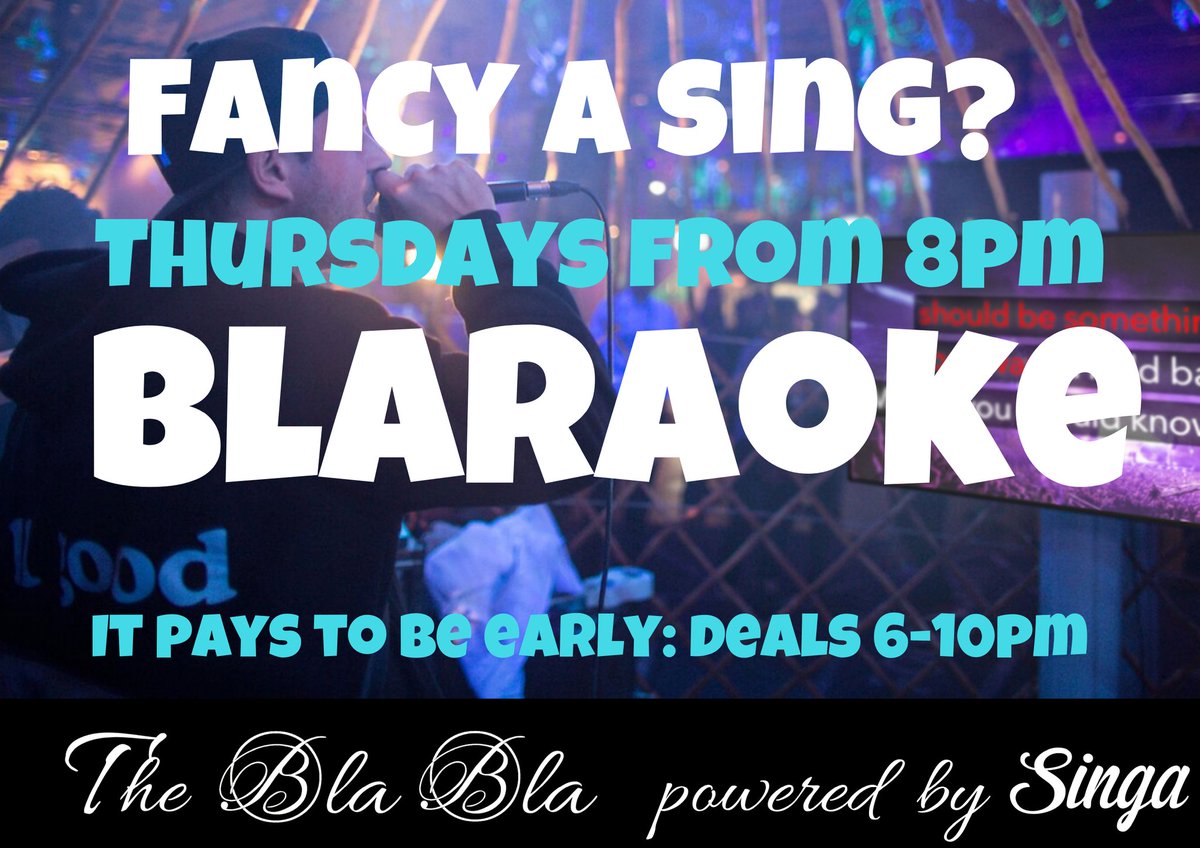 TheBlaBlaRDG's tweet photo. Karaoke starts tonight at 8pm as usual, with the deals starting 2 hours earlier. Always a fun night, see you all later.
#karaoke #karaokeinreading
#lgbtq+ #barreading https://t.co/UoBIEDMBwD
