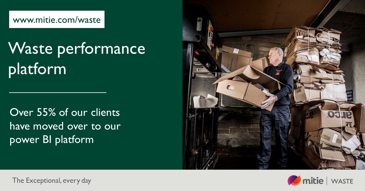 MitieWaste's tweet photo. Would your business benefit from instant access to waste data including carbon emissions?

At Mitie Waste, over 55% of our customers have moved over to our power BI platform which gives them instant access to their waste data including CO2 emissions from waste disposal. 

#Waste https://t.co/uXdeQcOvBn