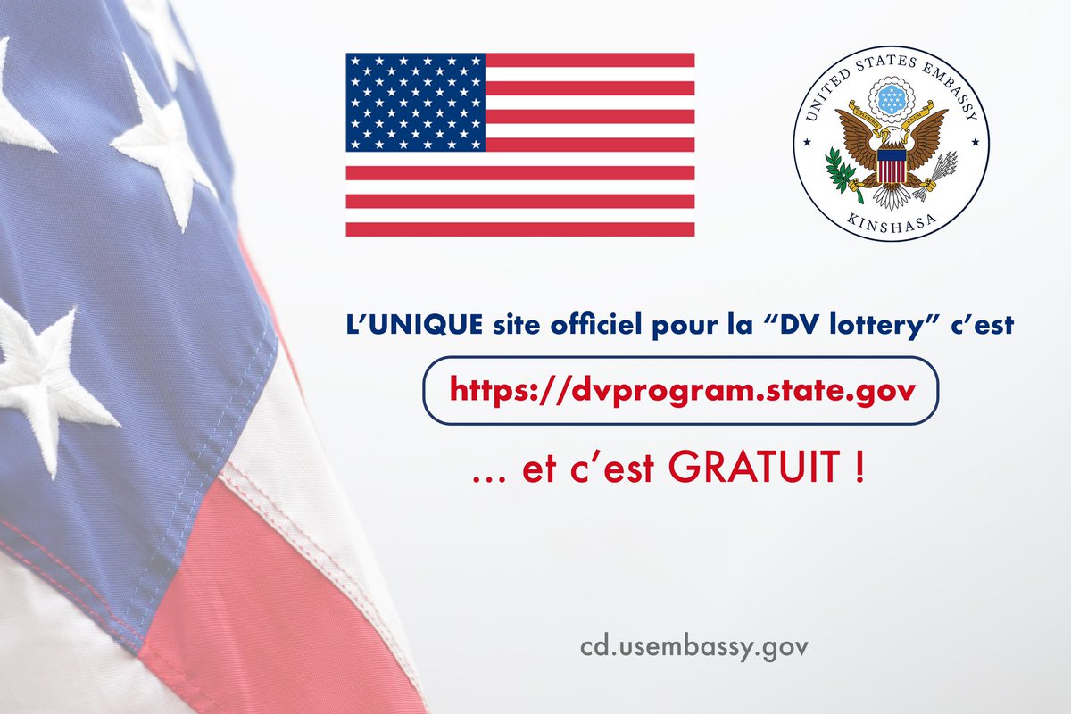 🚨 Prenez garde aux pratiques frauduleuses & aux escroqueries! 🚨 Des sites internet non officiels offrant des services rémunérés pour le remplissage de formulaires de participation à la #DVLotterie La demande de participation est facile et gratuite ➡️ dvprogram.state.gov