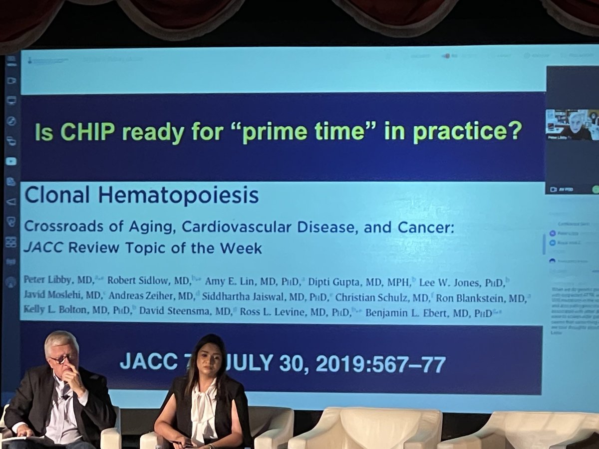 drtarsh's tweet image. Is CHiP ready for prime time in cardiology by Dr Peter Libby. ⁦@pnatarajanmd⁩ #GCOS2022