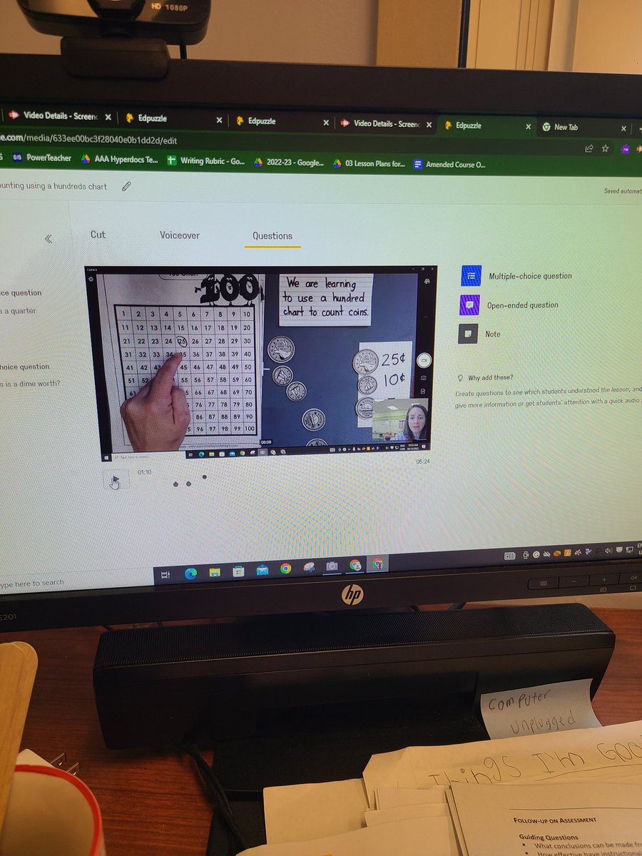 Teaching a mini lesson through video with <a href="/Screencastify/">Screencastify 🎬</a> and <a href="/edpuzzle/">Edpuzzle</a> today! Duplicating myself to work in small and one to one groups #edtech <a href="/modernclassproj/">Modern Classrooms Project</a>
