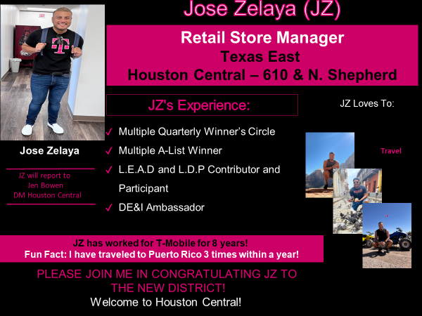 Congrates to JZ on his promotion to RSM at 610&Shepard. Welcome to the Houston Central team! We cannot wait to see your impact! #HCF @OdieRetail @bhall1978 @SAhmed03599 @prishker39 @cjgreentx @AndingMarquette