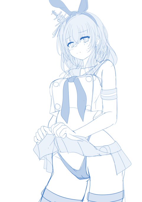 らくがき
提督の「島風服でスカート捲り上げれば50ノットとか出ちゃうんじゃね?」の言葉に犠牲となった航空戦艦 