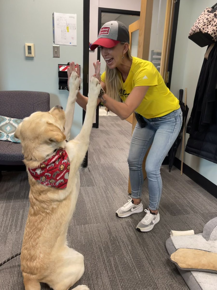 Today is Jersey Day for our Spirit Week <a href="/VgEagles/">VGEagles</a>. Renko and I may be rooting for different teams, but we are both excited for tomorrow’s Soar-A-Thon. <a href="/VanGordenPTA/">VGE PTA</a> #WEareLakota