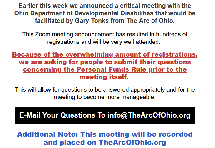 ArcOfOhio's tweet photo. Please email your questions to info@TheArcOfOhio.org

Registration link: https://t.co/KMx7BTFu0N https://t.co/K00PrCdY1U