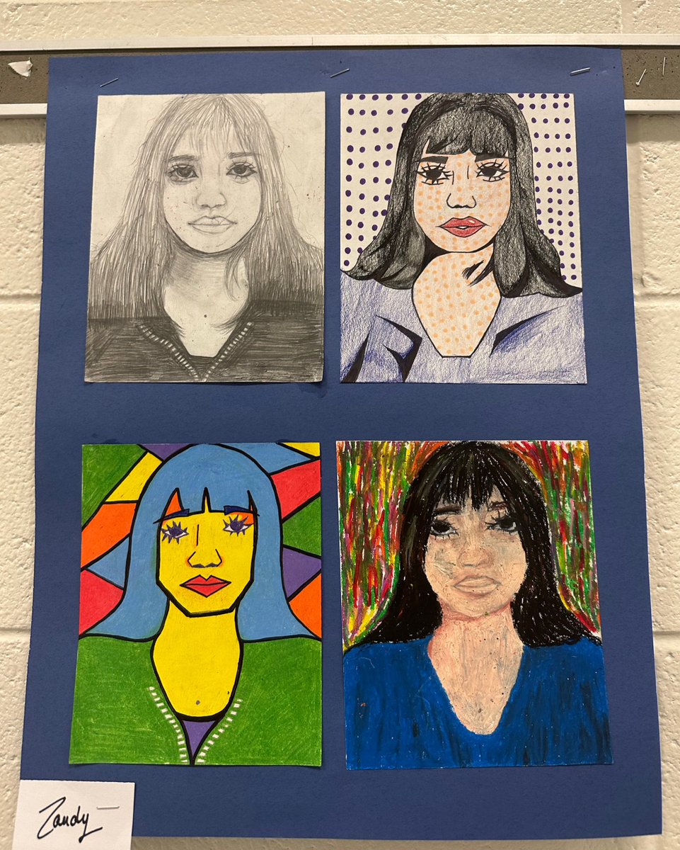 xforce11's tweet image. 6. #FMS_Blue background on this student art #fmspad #fmspad2022