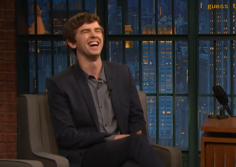 prayers4Bom's tweet photo. #FreddieFriday
#Interviews #AndTheCutestLittleDoctorEver
#WiredInterview
#SethMeyers
#FreddieHighmore https://t.co/7cZyEuxOdN