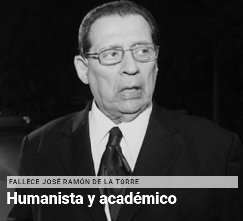 AcademiaPR's tweet photo. La #ACAPLE lamenta el reciente fallecimiento de su académico numerario D. José Ramón de la Torre, quien tomó posesión del sillón D en 1997 con el discurso titulado «La resaca: género y génesis».
Descanse en paz.
https://t.co/ns4tvfwSBr https://t.co/dgrVMye1IN