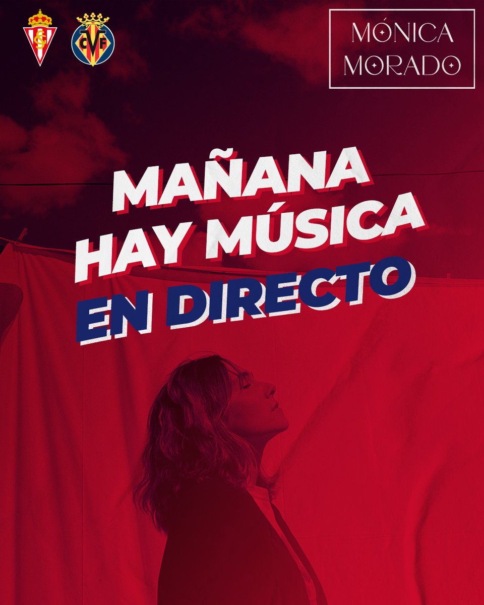 ➕ que 9⃣0⃣ minutos.

🎶 Música en El Molinón: <a href="/soymonicamorado/">Mónica Morado</a>, en directo.

#RealSportingVillarrealB