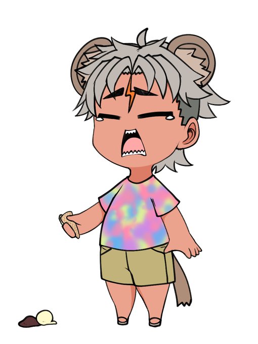 自分でも描きたくなっちゃったアイスを落としちゃったファングちゃん
とってもかなしい
#ふぁんぐあーと 