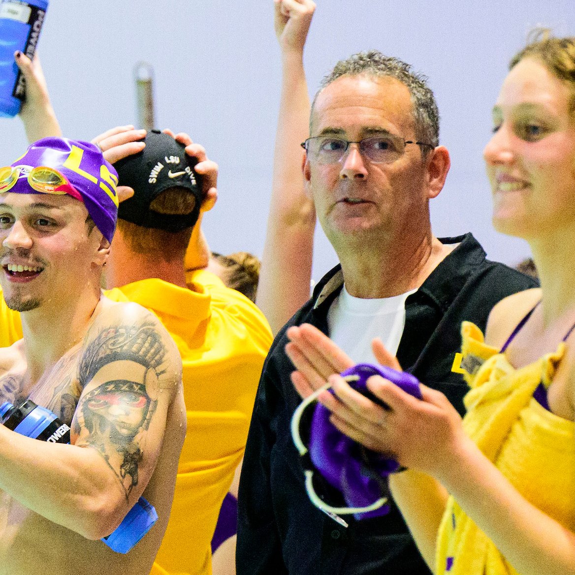 LSUSwimDive's tweet photo. Consistent teaching leads to consistent success 🤝

Happy #NationalCoachesDay to our leaders! https://t.co/MBJjVIf06f