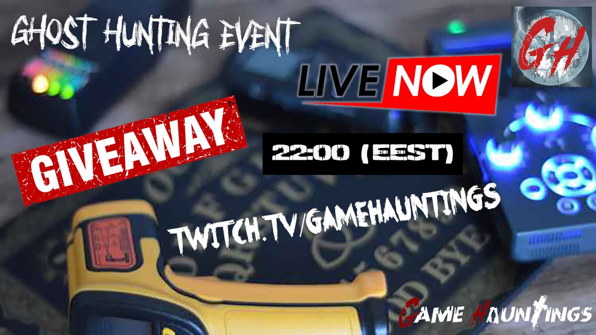 GameHauntings's tweet photo. Haunted season is open. Ghost hunting #giveaway WE RE LIVE NOW ON #twitch TWITCH : https://t.co/Ha3Ofg2fqd
#twitchaffiliate #twitch #twitchstreamer #twitchtv #youtuberpartners #hauntedstudio #hauntedchannel #haunted #ghosthunting #paranormalinvestigation #gamehauntings https://t.co/dp4rHxAJav