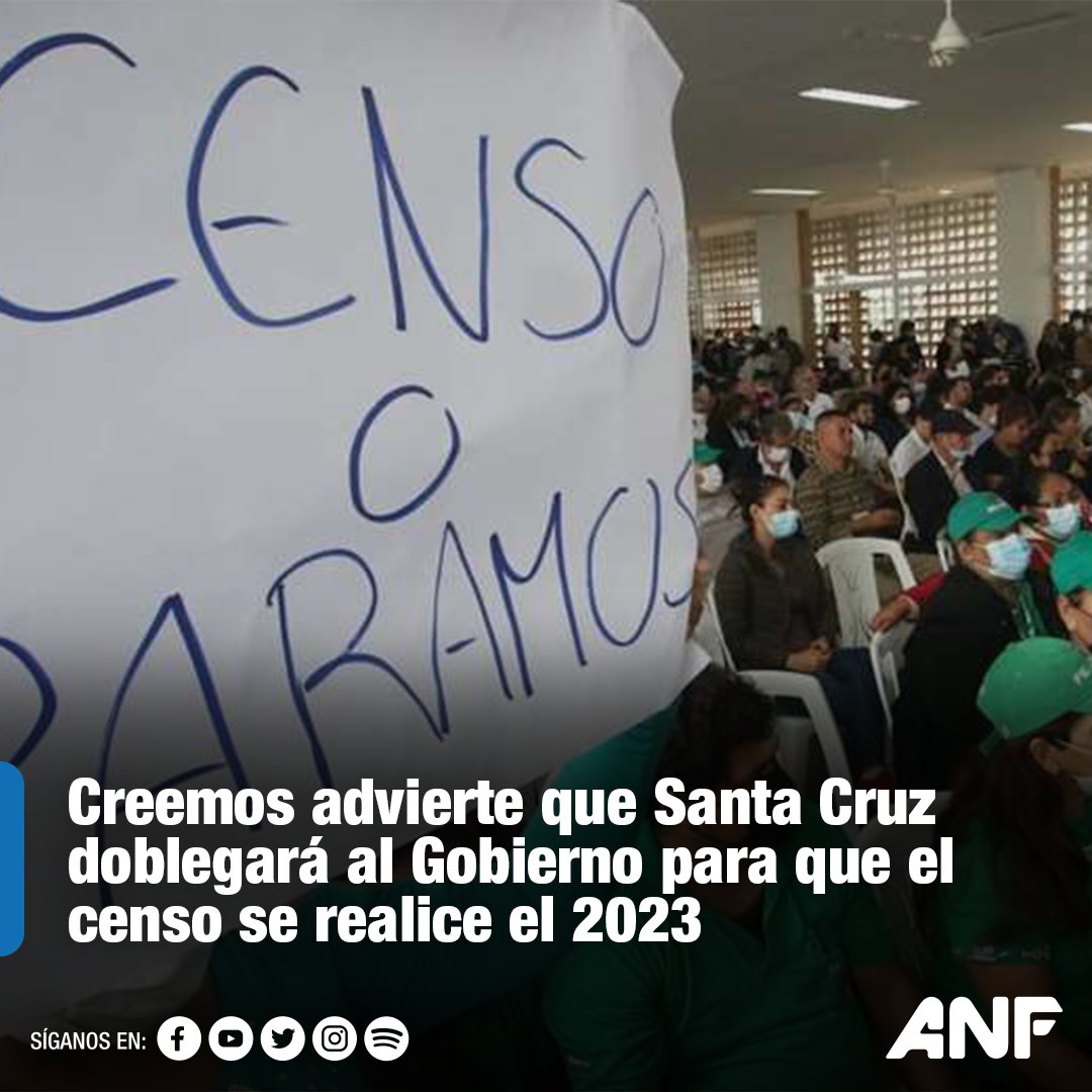 noticiasfides's tweet photo. 🔵#ANF | El cabildo de #SantaCruz determinó dar un plazo de 21 días al Gobierno para que cambie de opinión y decida cambiar la fecha del #censo para el 2023, ya pasó cinco días.
Lea la nota aquí 👉 https://t.co/ZSNLiQ77zS https://t.co/3OSUU0WRPq