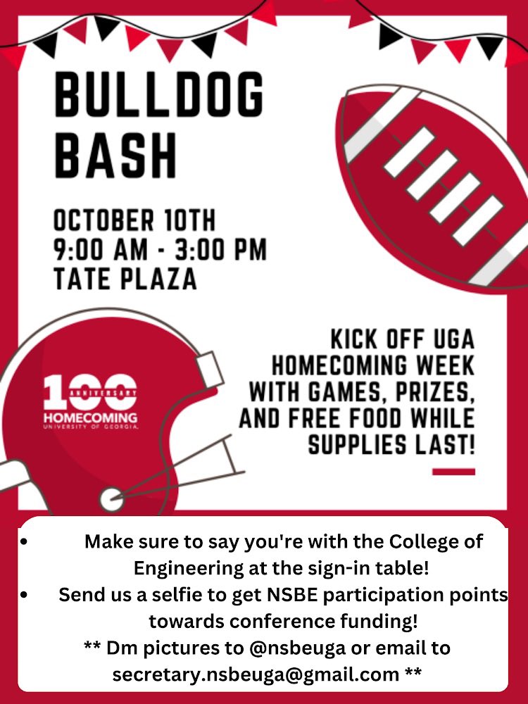 Come out to Tate Plaza for the BULLDOG BASH! 🕹