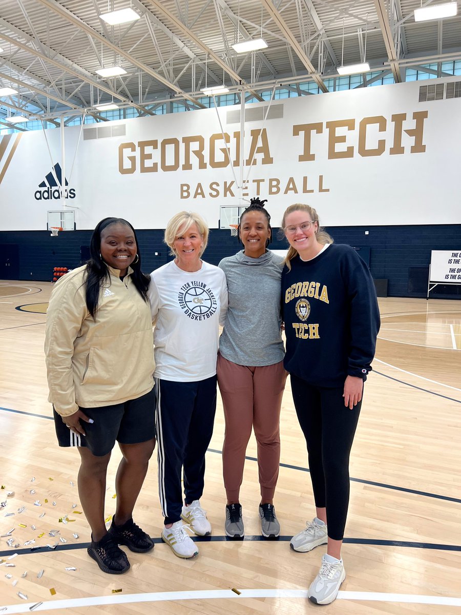 Happy #NationalCoachesDay to these Fab Four! 🎉 We are so thankful for all you do on a daily basis for our team and program! 🙌🐝💛