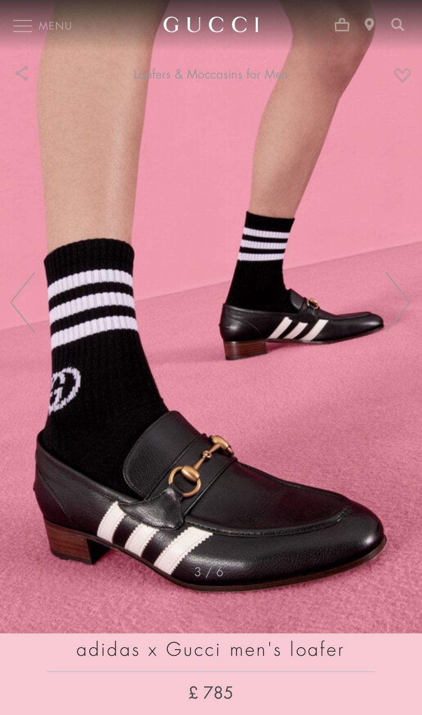 Мокасины Gucci adidas