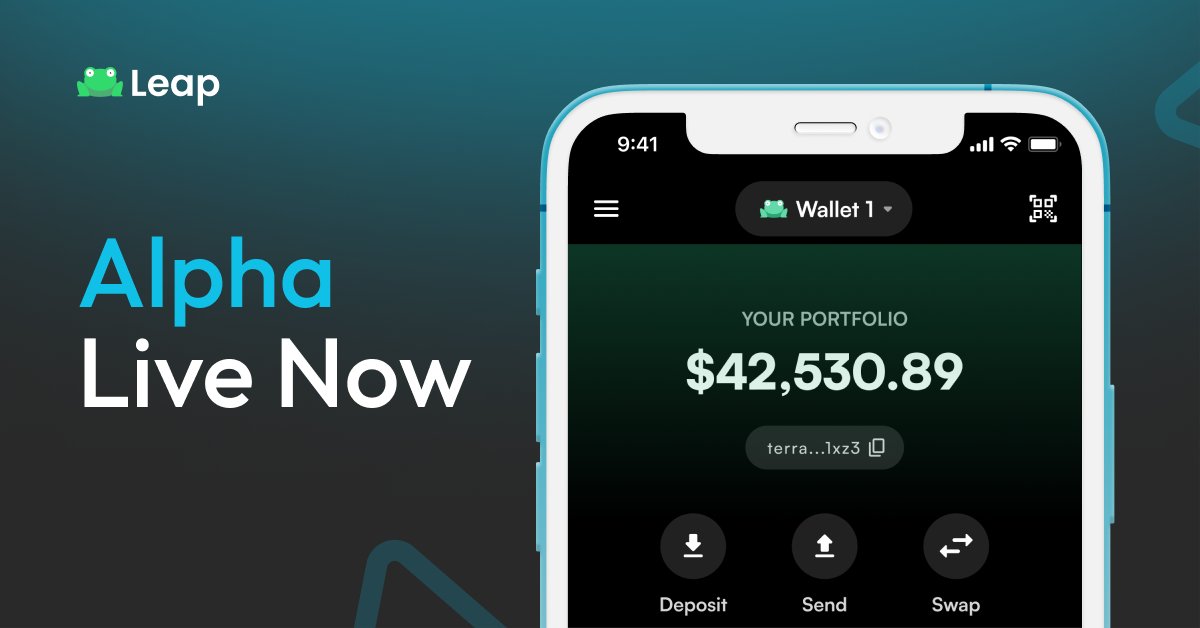📣 The super wallet for <a href="/terra_money/">Terra 🌍 Powered by LUNA 🌕</a> - now LIVE for alpha testing on iOS &amp; Android 🐸

Lunatics, where you at? Be the first to try this out ⚡

First 50 RTs get the install link in their DMs 🔥