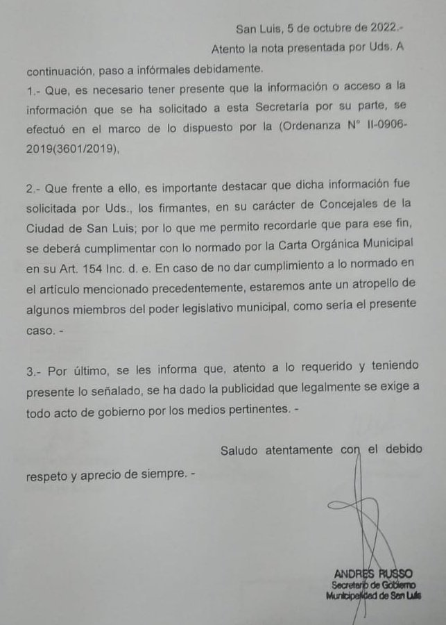 Desde <a href="/SanLuisLaCiudad/">Municipalidad de San Luis</a> no pueden contestar una simple pregunta y siguen buscando excusas. Que ocultan? Qué pasó con los bonos de la deuda que deberían haber llegado durante 2021 a la ciudad? Los habrá usado la provincia para tapar su déficit? (Sigue)