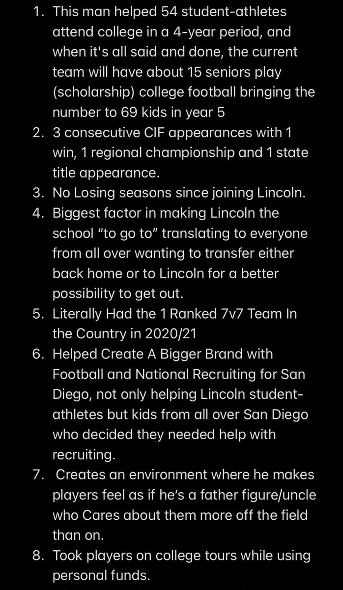 Xavier_Hamlett6's tweet photo. Here's a list I put together of Coach @JsonCarter accomplishments over his four years coaching for the hive because, in my opinion, he deserves more gratitude and recognition than he currently receives. It's rare to find a coach that cares about you past football๐ค๐ฝ @THEHIVEFB https://t.co/L3adgLfcTB