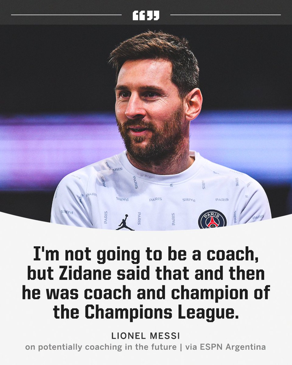 Lionel Messi won't fully close the door on coaching in the future 👀