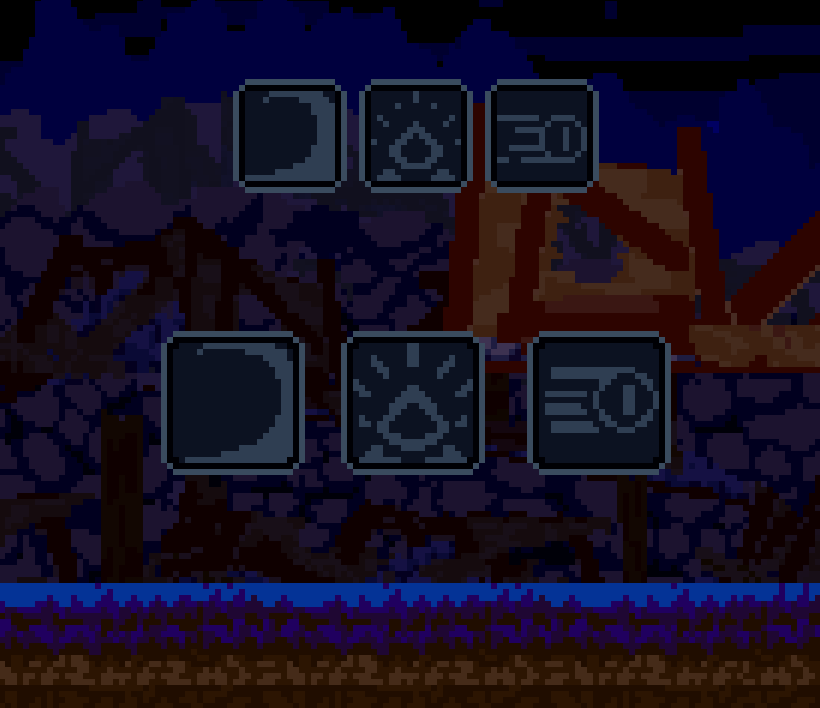 Big and schmall, guess what the icons are for👀

#gamedev #indiegame #pixelart