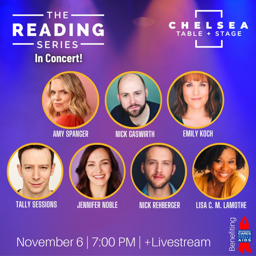 The Reading Series In Concert IS BACK! Join us one month from today where we'll be featuring Amy Spanger, <a href="/gaswirth/">Steve Gaswirth</a>, Emily Koch, @tallysessions, @thejennoble, <a href="/nickrehberger/">Nick Rehberger</a> and @lisaladiva for an evening of song to benefit @bcefa. TICKETS HERE: linktr.ee/nyreadingseries