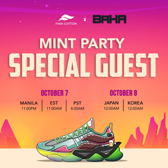 🎊Finn Cotton Mint Party! 

1⃣ Follow .
@FinnCottonNFT
 and <a href="/NftBaka/">baka.nft</a> 
2⃣ Join discord discord.gg/ws3CaNrW64
3⃣ Tag 3 NFT Friends
4⃣ Be in the space: x.com/i/spaces/1ZkJz…

Finn Cotton will be giving away ETH during the event! x.com/messages/media…