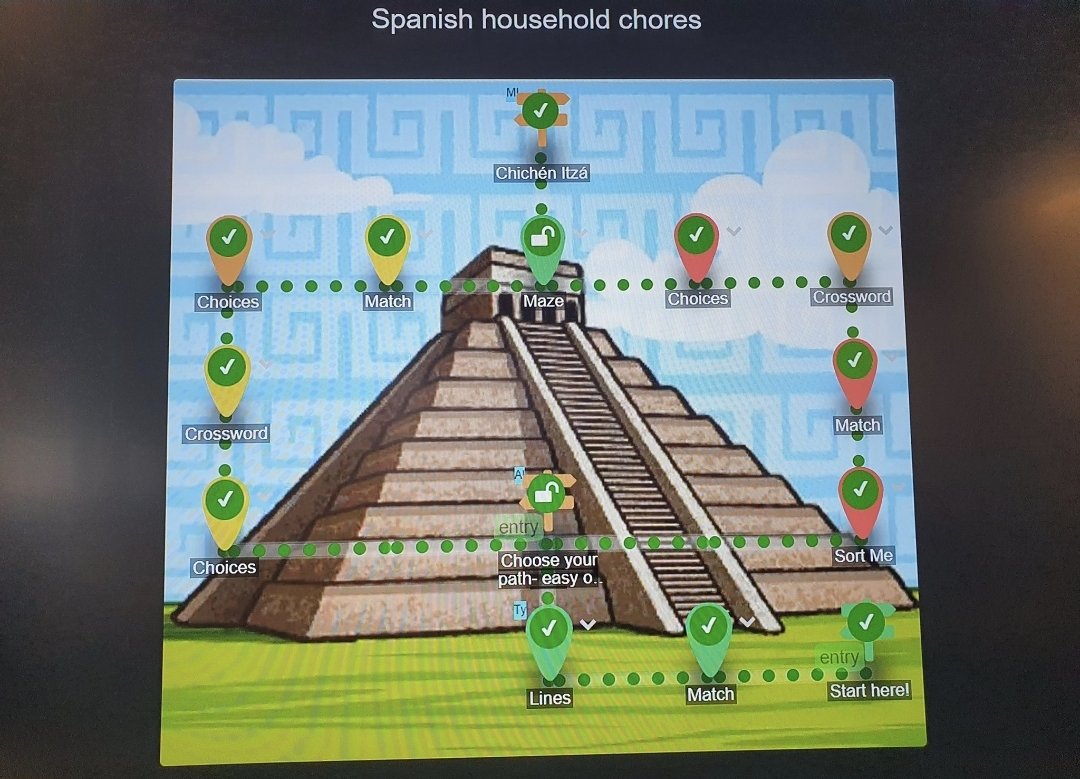Here are my @decktoys templates for French and Spanish as <a href="/MrsMurphyML/">Mrs Y Murphy</a> mentioned at the #SixinSixty #SALTTeachMeet22.
Pupils can choose which route to take which aids differentiation. They're good fun and engaging to use, although take a while to prepare.
