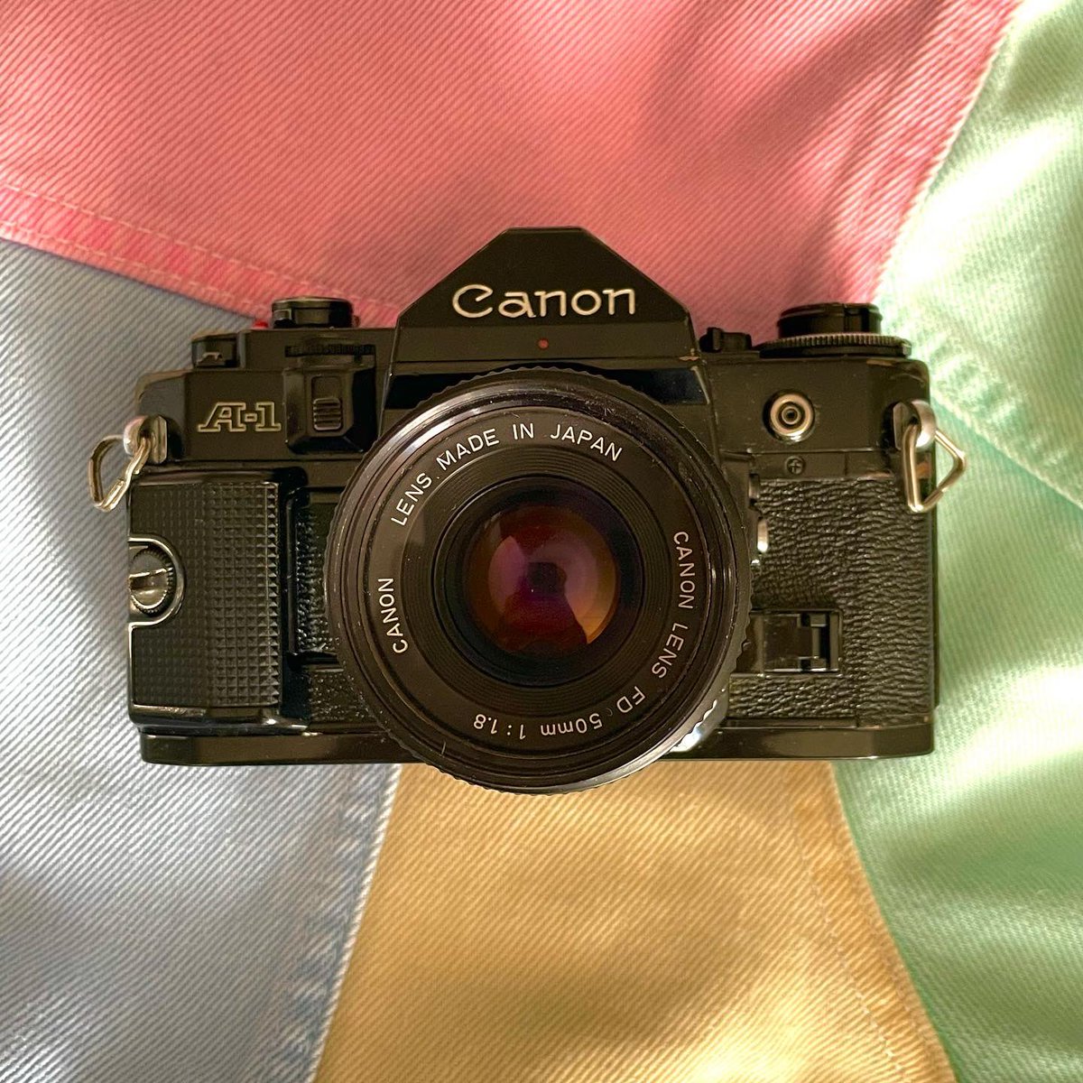 Let me introduce you to the camera that i used to take pictures of the cover of my last single We’re Golden : Canon A1. Associated with a Kodak ColorPlus film the result is pretty cool I think! 📷