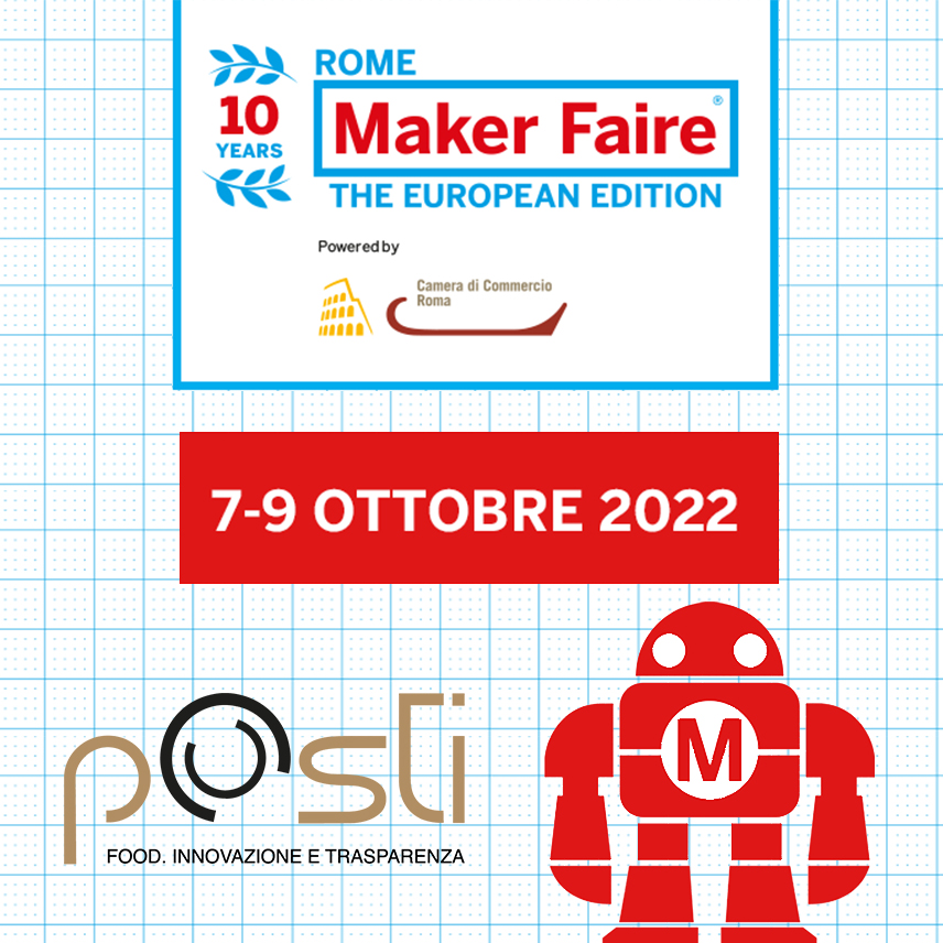 Ci siamo anche noi!
Vi aspettiamo dal 7 al 9 Ottobre al #makerfairerome presso il Gazometro di Ostiense
Padiglione L, Area LIFE, L.S.21
La nostra Call for Maker ci vede in prima linea sul tema della Transizione digitale del mercato Agro Alimentare.
#mfr2022 
<a href="/MakerFaireRome/">Maker Faire Rome - The European Edition</a>