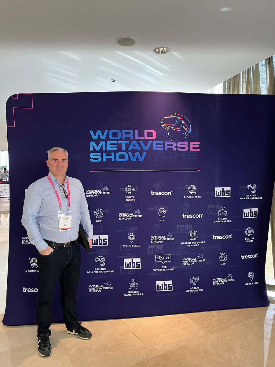 paypolitan's tweet photo. Let’s check out the stage of the Metaverse!

#Worldmetaverseshow #WMSDubai #EPAN #Paypolitan https://t.co/fXprlhTOOw