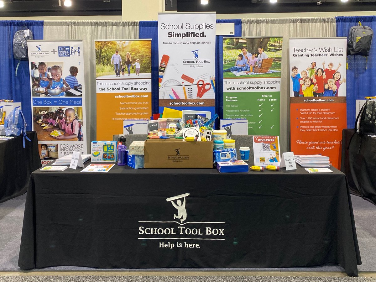 SchoolToolBox's tweet image. Stop by and see Jenelle and Kari in Milwaukee this week at the 2022 LEA Convocation!  They've got tons of freebies and can't wait to tell you how School Tool Box can take the stress out of Back-to-School supply shopping! ✏️