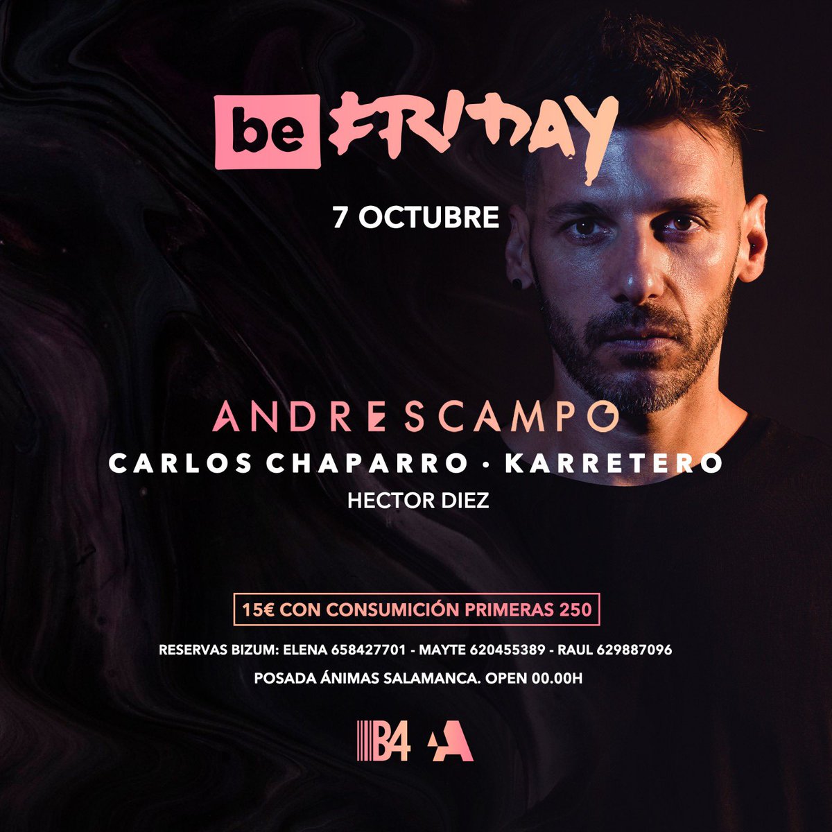 HectorDiezDJ's tweet photo. Mañana #BeFriday
@AndresCampoOFC @carloschaparro_ #Karretero https://t.co/JXLplRMcYj