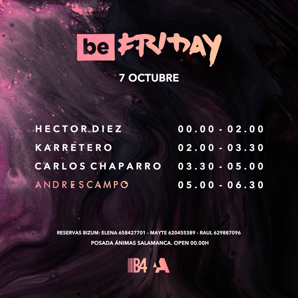 HectorDiezDJ's tweet photo. Mañana #BeFriday
@AndresCampoOFC @carloschaparro_ #Karretero https://t.co/JXLplRMcYj