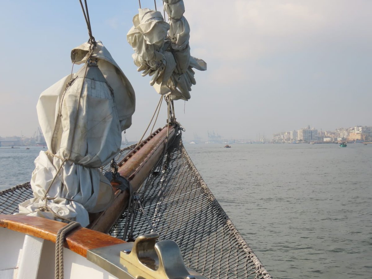 seaandcoast1's tweet photo. JUST IN: As part of Lokayan 22, INS Tarangini, Indian Navy’s Sail Training Ship made a port call at Port Said, Egypt on 05 Oct 22. The ship was welcomed by officials of the Egyptian Navy and Embassy of India.
@IndiannavyMedia @indiannavy
#Lokayan22 #IndianNavy #exercise #Training https://t.co/zrUUjeMgHV